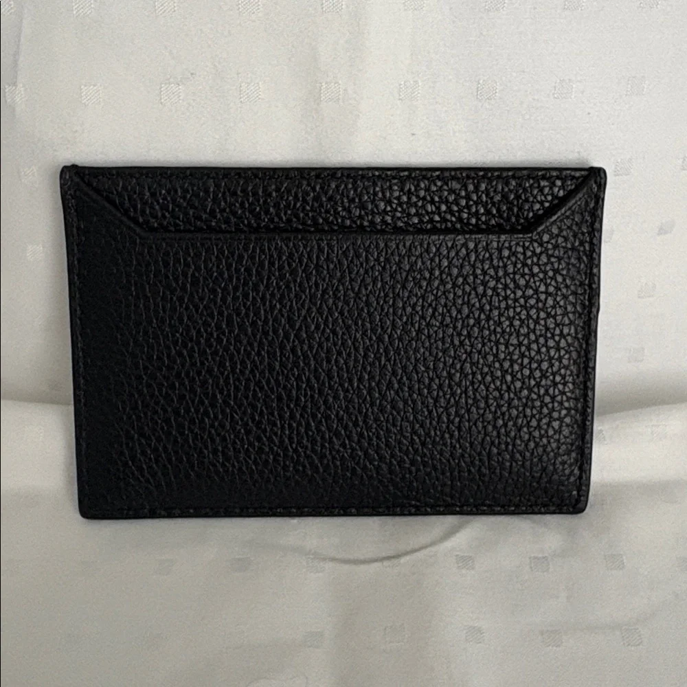 Prada Black Pebbled Leather Flat Card Holder - Brand New in Box - Picture 3 of 8